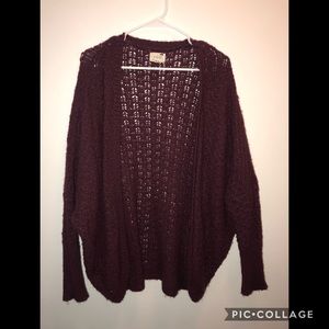 Maroon cardigan